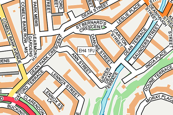 EH4 1PJ map - OS OpenMap – Local (Ordnance Survey)