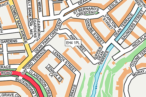 EH4 1PL map - OS OpenMap – Local (Ordnance Survey)