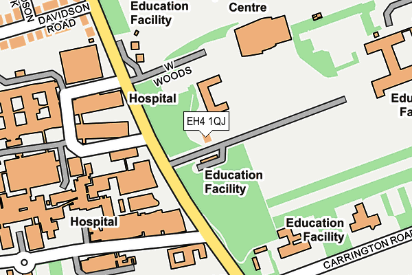 EH4 1QJ map - OS OpenMap – Local (Ordnance Survey)