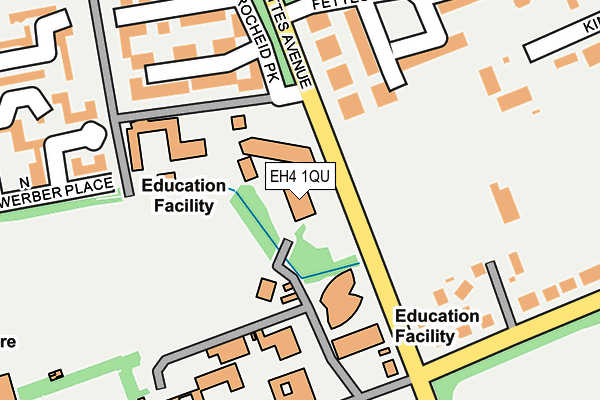 EH4 1QU map - OS OpenMap – Local (Ordnance Survey)