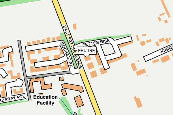 EH4 1RE map - OS OpenMap – Local (Ordnance Survey)