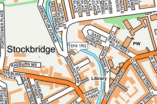 EH4 1RQ map - OS OpenMap – Local (Ordnance Survey)