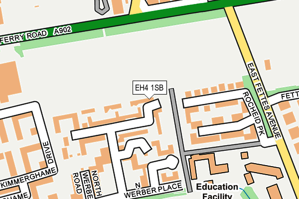 EH4 1SB map - OS OpenMap – Local (Ordnance Survey)