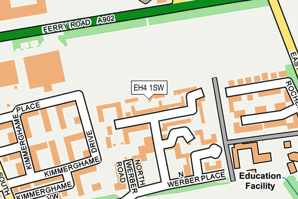 EH4 1SW map - OS OpenMap – Local (Ordnance Survey)