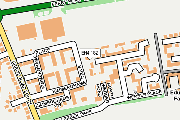 EH4 1SZ map - OS OpenMap – Local (Ordnance Survey)