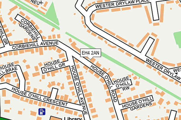 EH4 2AN map - OS OpenMap – Local (Ordnance Survey)