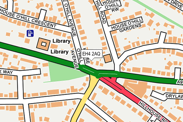 EH4 2AQ map - OS OpenMap – Local (Ordnance Survey)