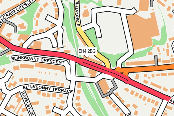 EH4 2BG map - OS OpenMap – Local (Ordnance Survey)