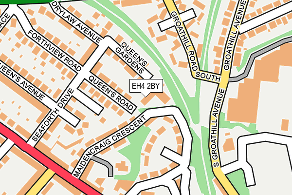 EH4 2BY map - OS OpenMap – Local (Ordnance Survey)