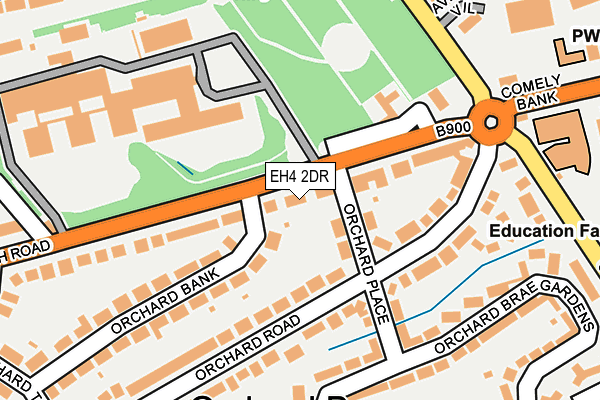 EH4 2DR map - OS OpenMap – Local (Ordnance Survey)