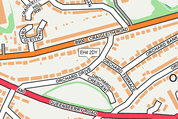 EH4 2DY map - OS OpenMap – Local (Ordnance Survey)