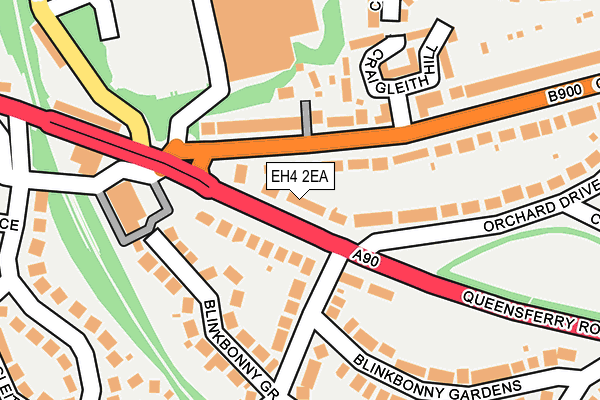 EH4 2EA map - OS OpenMap – Local (Ordnance Survey)