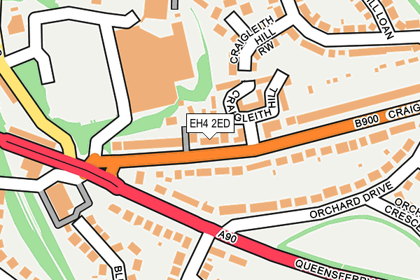 EH4 2ED map - OS OpenMap – Local (Ordnance Survey)