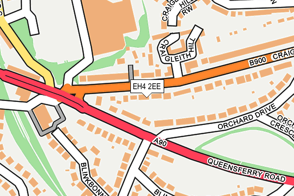 EH4 2EE map - OS OpenMap – Local (Ordnance Survey)