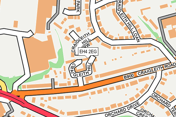 EH4 2EG map - OS OpenMap – Local (Ordnance Survey)