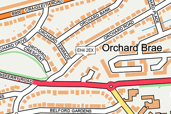 EH4 2EX map - OS OpenMap – Local (Ordnance Survey)