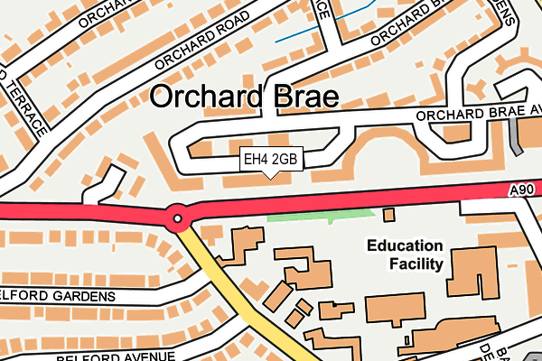 EH4 2GB map - OS OpenMap – Local (Ordnance Survey)