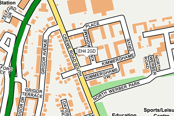 EH4 2GD map - OS OpenMap – Local (Ordnance Survey)