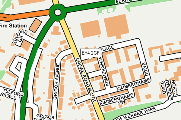 EH4 2GF map - OS OpenMap – Local (Ordnance Survey)