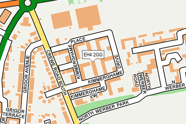 EH4 2GG map - OS OpenMap – Local (Ordnance Survey)