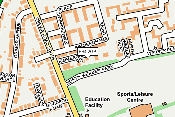 EH4 2GP map - OS OpenMap – Local (Ordnance Survey)