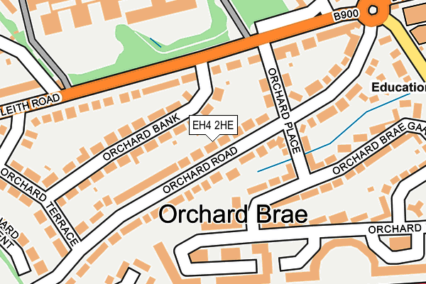 EH4 2HE map - OS OpenMap – Local (Ordnance Survey)