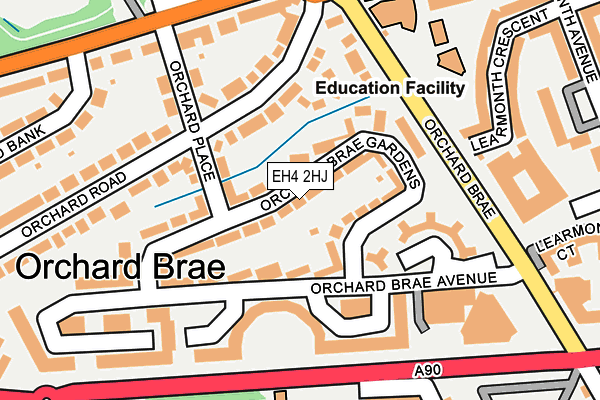 EH4 2HJ map - OS OpenMap – Local (Ordnance Survey)