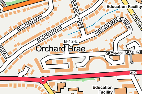 EH4 2HL map - OS OpenMap – Local (Ordnance Survey)