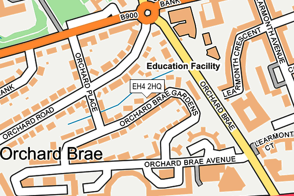 EH4 2HQ map - OS OpenMap – Local (Ordnance Survey)