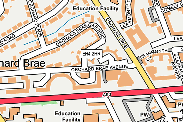 EH4 2HR map - OS OpenMap – Local (Ordnance Survey)