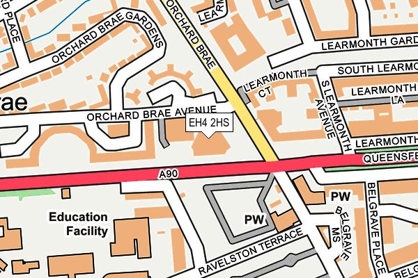 EH4 2HS map - OS OpenMap – Local (Ordnance Survey)
