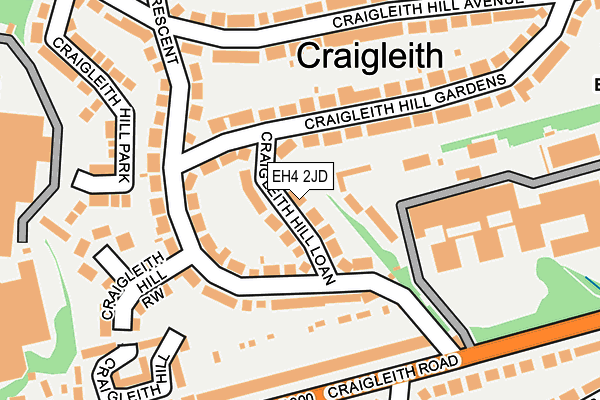 EH4 2JD map - OS OpenMap – Local (Ordnance Survey)