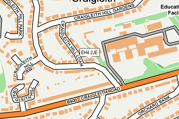 EH4 2JE map - OS OpenMap – Local (Ordnance Survey)