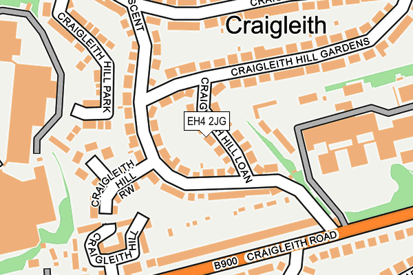 EH4 2JG map - OS OpenMap – Local (Ordnance Survey)