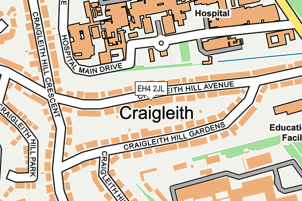 EH4 2JL map - OS OpenMap – Local (Ordnance Survey)