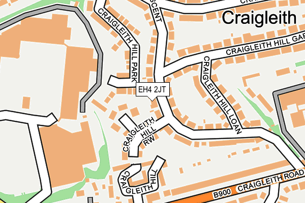EH4 2JT map - OS OpenMap – Local (Ordnance Survey)