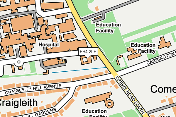 EH4 2LF map - OS OpenMap – Local (Ordnance Survey)