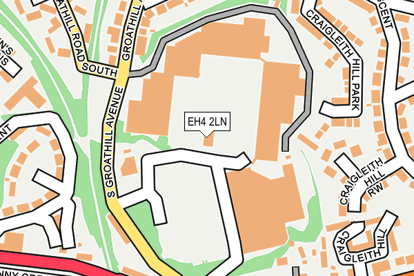 EH4 2LN map - OS OpenMap – Local (Ordnance Survey)