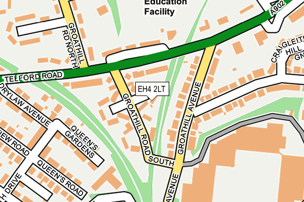 EH4 2LT map - OS OpenMap – Local (Ordnance Survey)