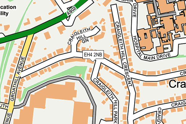 EH4 2NB map - OS OpenMap – Local (Ordnance Survey)