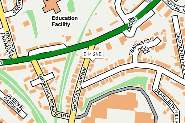 EH4 2NE map - OS OpenMap – Local (Ordnance Survey)