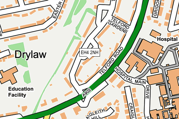 EH4 2NH map - OS OpenMap – Local (Ordnance Survey)