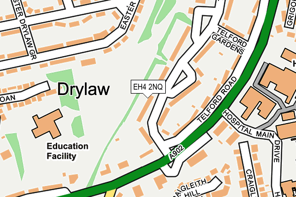 EH4 2NQ map - OS OpenMap – Local (Ordnance Survey)