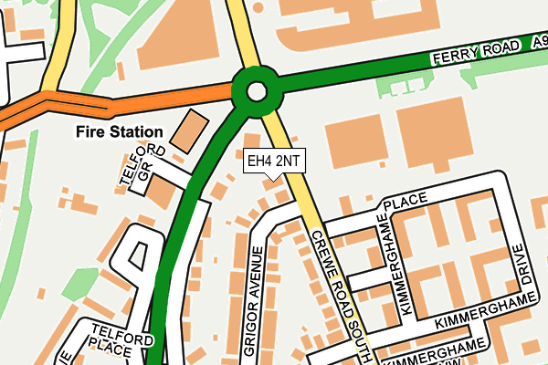EH4 2NT map - OS OpenMap – Local (Ordnance Survey)