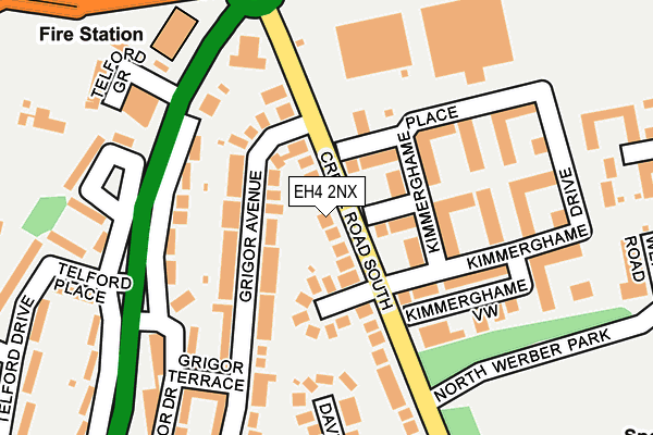 EH4 2NX map - OS OpenMap – Local (Ordnance Survey)