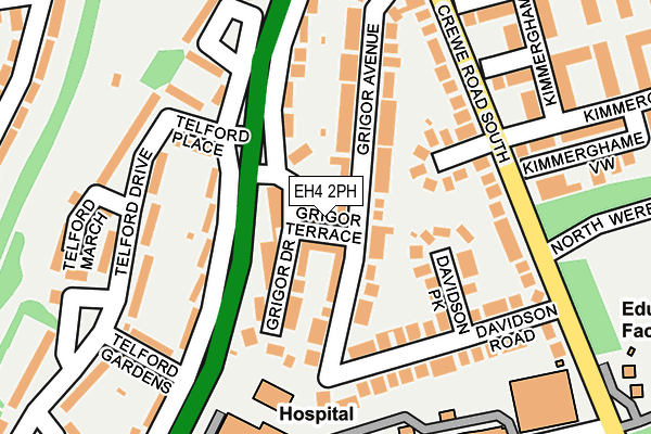 EH4 2PH map - OS OpenMap – Local (Ordnance Survey)