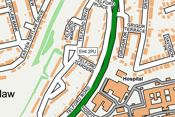 EH4 2PU map - OS OpenMap – Local (Ordnance Survey)