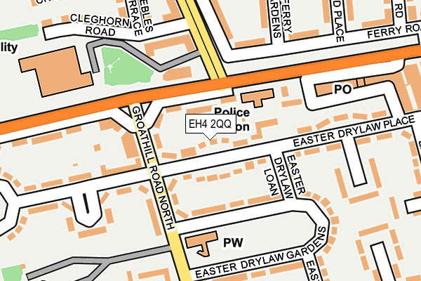 EH4 2QQ map - OS OpenMap – Local (Ordnance Survey)