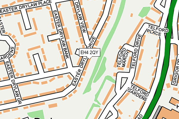 EH4 2QY map - OS OpenMap – Local (Ordnance Survey)