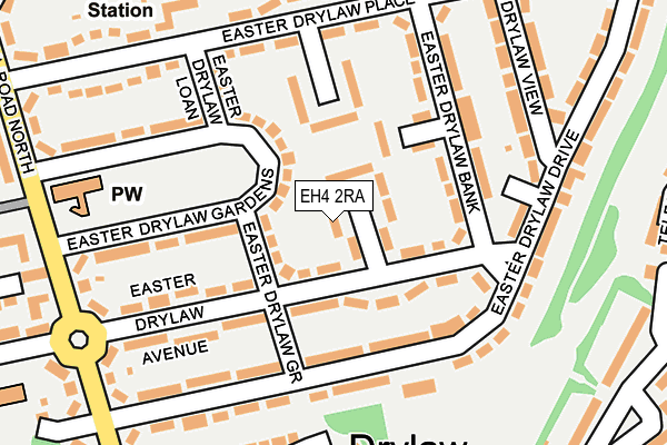 EH4 2RA map - OS OpenMap – Local (Ordnance Survey)